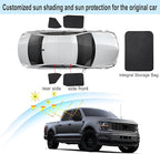 Front Side Half Window Shade Foldable Custom Fit for 2016-2024 Ford F150 Car Window Shades for Side Window Sun Shade UV Protection Heat Insulation for Camping Sleeping 4PCS