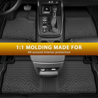 Powerty Floor Mats for 2024-2025 2026 Chevrolet Chevy Equinox EV Accessories (Non Fuel), All Weather Protection Anti-Slip and Waterproof Car Floor Liners for Equinox EV 3PCS