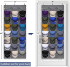 Dofilachy Hat Rack - Hat Organizer - Hat Racks for Baseball Caps, Visible Hat Holder - Baseball Cap Rack for Wall Door with 3