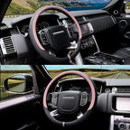COFIT Breathable Car Steering Wheel Cover 16 inch Auto Universal Leather Wrap Non-Slip Steeringwheel Protector Automotive Int