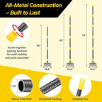 Garden Flat Shovel,74” Ice Scraper,Snow Shovel for Driveway, Stainless Steel Multifunctional Cleaning Shovels Chopper Floor Scraper for Outdoor Walkway Car Snow Ice Weeds Moss Removal