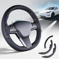 Steering Wheel Cover for Tesla Model 3(2017-2023) Model Y(2020-2024), Steering Wheel Accessories for Tesla Model 3/ Y