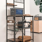 Homsorout Storage Bins with Lids - Small Fabric Organizers with Window, Collapsible Storage Bins for Clothes, Decorative Clos