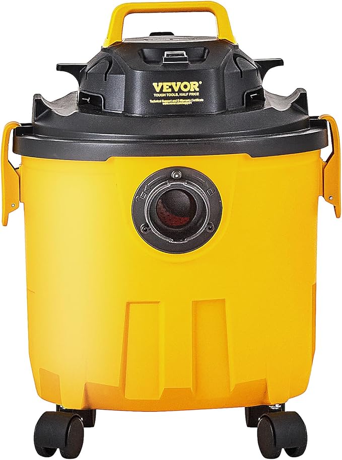 VEVOR 5 Gallon 6.0 Peak HP Wet and Dry Shop Vac， Portable Shop Vacuum and Blower 3-in-1 with Filter, Hose and Attachments for