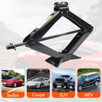 Scissor Car Jack 3 Ton (6610 lbs) Tire Changing Kit with Lug Wrench - Emergency Kit for Car, SUV, MPV