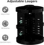 HBlife Extra Large 360 Rotating Makeup Organizer Adjustable Carousel Large Capacity Revolving Perfume Organizer Skincare Orga