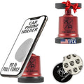 Mob Armor MobNetic Maxx - USA Assembled Magnetic Phone Holder for Car, Magnetic Car Phone Mount, 90-Degree Tilt, 360-Degree Rotation, Aluminum Metal, Compatible with iPhone & Android - Red