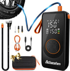 P9 Pro Cordless Portable Air Compressor, 48s Fast Inflation, Dual Power Supply, 150 PSI Digital Tire Pump with Inflator Deflator Function, Includes Storage Case for Car Truck Bike Ball