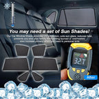 Powerty Custom Fit for Side Window Shade Toyota RAV4 2019-2024 2025-6 Pack 100% Light Block Car Priavcy Curtains Shades for Baby, Camping, Napping, Sleeping