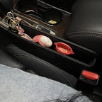 Car Seat Gap Filler Organizer and Storages Automotive Accessories Universal for Car SUV Truck Fill The Gap Between Seat and Console Stop Things from Dropping Black 2Pcs