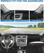 FIILINES Dash Cover for Nissan Altima 2013-2018, Dashboard Cover Altima Accessories Dash Mat Sunshade Nonslip Mesh Protector 