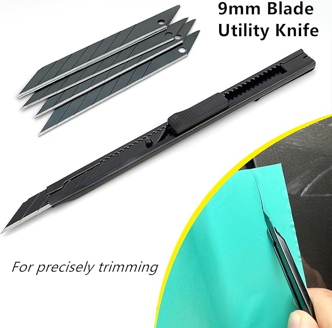 CARTINTS Car Install Tools for Vinyl Wrap, Vehicle Tinting Window Film Application Kit Includes Vinyl Wrap Magnets, 7 in1 Mini Squeegee, Felt Squeegee, Razor Blade Wrapping Cutter, 9mm Film Knife