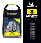 MICHELIN SOS Grip Evolution 8 Textile Snow Socks, Emergency Snow Chains for Cars, Quick and Easy Assembly, Perfect Hold on Sn