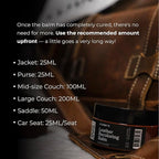 Clyde's™ Recoloring Balm | Non-Toxic Material Dye & Restorer for Furniture, Car Seats, & More | 23 Colors (Dark Mustard, 100M