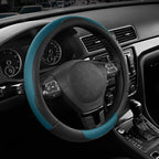 Road Comforts Steering Wheel Cover, Breathable Anti-Slip Leather Steering Wheel Cover, Universal Fit 14.5–15 Inch, Comfortabl