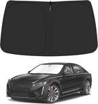 Windshield Sun Shade for 2020-2025 Cadillac CT5 Accessories, Foldable Window Sunshade Sun Visor Protector, Front Windshield Sunshade Sun Shield Blocks UV Rays Heat