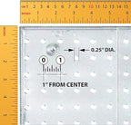 Azar Displays 900988-CLR 125-PIECE PEGBOARD ORGANIZER KIT (2-24"X 24"), Clear