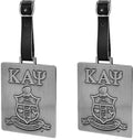 Kappa Alpha Psi Fraternity Paraphernalia - Official Vendor - Luggage Tags - Set of 2 - Greek Letters and Shield