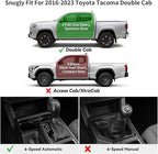 YITAMOTOR Floor Mats for Toyota Tacoma 2016-2023 Double Cab Automatic, Custom Fit All Weather Anti-Slip TPE Rubber Mat, Toyota Tacoma Accessories SR/SR5/TRD/Limited/Trail Floor Liner, 1st & 2nd Row