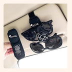 Car Sunglasses Holder Eyeglass Clip with Sun Visor Storage for Cards Magnetic Eyewear Clamp Car Decor