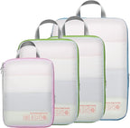 Cambond Compression Packing Cubes for Travel - Lightweight Expandable Travel Bags Luggage Organizers Travel Essentials Compre