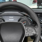 MEWANT Hand Sewn Steering Wheel Cover for Toyota Camry 2018-2019/Toyota Avalon 2019/Toyota Corolla 2019-2020/Toyota RAV4 2019 Steering Wheel Accessories