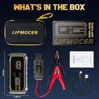 5000A Car Jump Starter-GS500 Car Battery Jump Starter for Up to ALL Gas and 10.0L Diesel Engines, 12V Portable Jump Box with