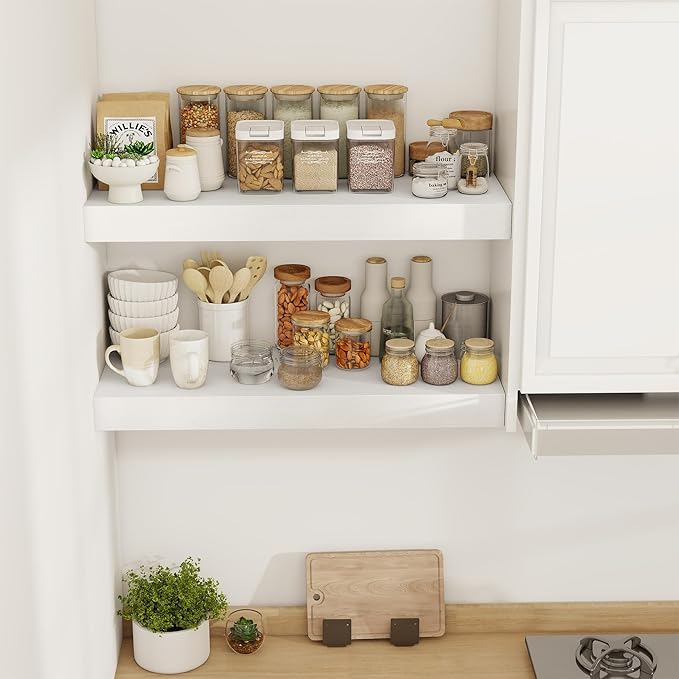 30 Inch Floating Shelves, 12" Deep Floating Shelf Wall Mounted, 30" Wall Shelves, Rustic Deep Bookshelf, Extra Deeper & Thick