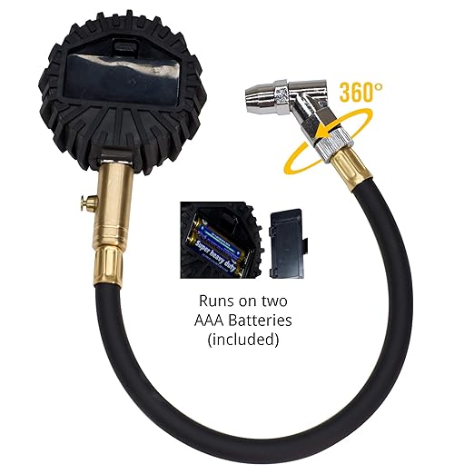 JACO Superior Products ElitePro Digital Tire Pressure Gauge - Professional Accuracy - 200 PSI