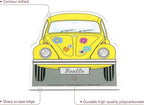 BRISA VW Collection - Volkswagen Polycarbonate Ice Scraper Windshield Scraper Snow Remover Winter Car Accessory in Beetle Design (Front/Yellow)