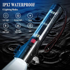 Solar Powered Car Safety Hammer Flashlight with Seatbelt Cutter, LED High Lumens, Red and Blue SOS Flashing, USB Charging, Ma