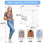 KEETDY 35" Hanging Garment Bags for Closet Storage Large Clear Garment Bags for Hanging Clothes Garment Rack Cover Coat Prote
