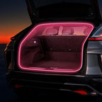 HOLDCY Car LED Strip Lights - Trunk Cargo Ambient Lighting, Pink 10000K, 118.11 inches Flexible Cuttable LED Light Strip, Easy Install, Waterproof, Universal Fit for Car Trunks, SUVs, and Vans