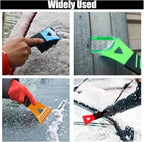 12PCS Snow and Ice Scraper for Car Windshield - Ice Snow Frost Removal Tool with Non-Slip Handle - Plastic Snow Scraper Auto Window Shovel Tool - Winter Windshield Defroster Tool No Scratch for Cars