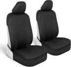 Motor Trend (2) Car Seat Covers for Front Seats with (2) Trimmable Car Floor Mats – Universal Fit Auto Accessories for Cars, 