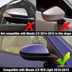 Compatible with Mazda2 /Mazda 3 2010-2013 Right Passenger Side Mirror Cap Cover, Door Rearview Side Mirror Cover Replacement for Mazda, Glossy Black