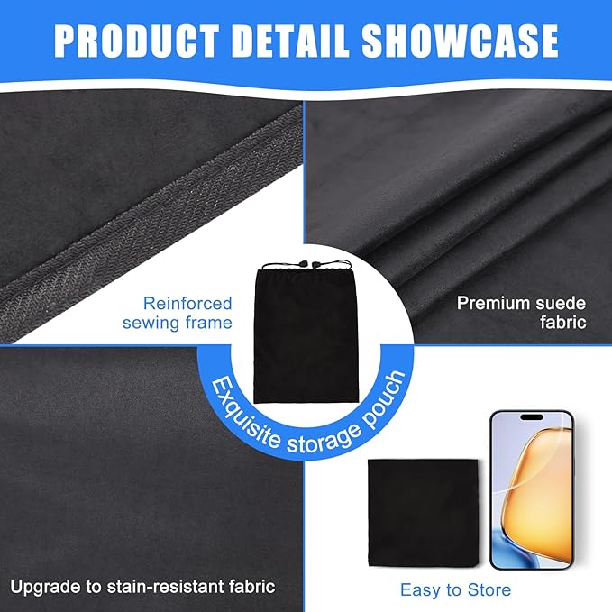 ZATOOTO Car Window Shades for Civic 2017-2024, Custom Fit Suede Car Window Covers for 100% UV & Privacy Protection, Heat Insulation, 4 Packs Side Window Sun Shade for Family Travel, Baby, Pets