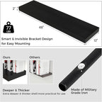 Floating Shelves for Wall, 48" W x 12" D x 2" H, 2 Pack of Long Wall Mounted Engineered Wood Shelves with Invisible Brackets 