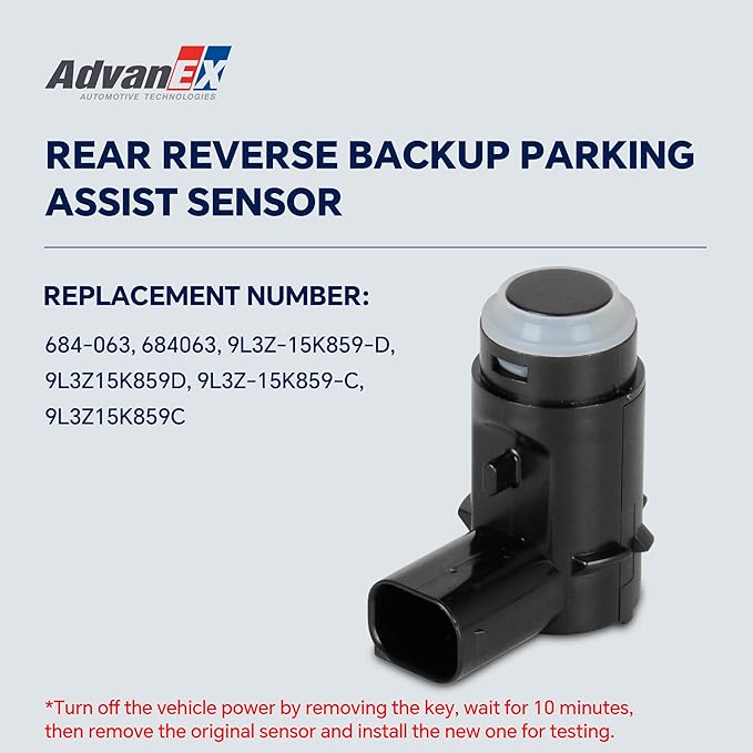 4Pcs 9L3Z15K859D 9L3Z-15K859-D Rear Reverse Backup Parking Assist Sensor Compatible with 2009-2014 F-150 Replace 9L3Z15K859C 