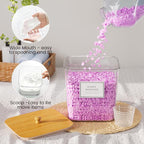 2+1 Pack Laundry Pods Container,Clear Laundry Detergent Powder Storage Containers,Laundry Room Organization Containers with W