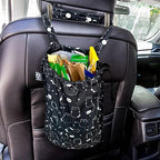 Cute Hanging Car Trash Garbage Bag 100% Leakproof Waterproof Multipurpose for Car Back Front Seat Console with Hanging Strap (Cute Cats)