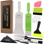 NEWISHTOOL Window Tint Tools Vinyl Wrap Tool Kit for Car Tinting Windshield Back Window Bulldozer Squeegee Scrubber Paddle Rubber for Wrapping PPF Film Installation Automotive Window Film Tinting Kit