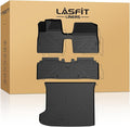 LASFIT Floor Mats & Cargo Mat Fits for KIA EV6 2024 2023 2022(Not for Manual 1st Row), All Weather TPE Custom Fit Floor Liners for 1st and 2nd Row Car Mats & Trunk Liner for Kia EV6 Accessories, Black