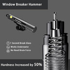 4 Pack 2026 Upgraded Safety Hammer,Safe Hammer Glass Breaker Under Water,Seatbelt Cutter Window Breaker Emergency Escape Tool