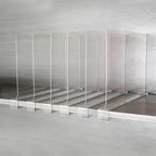 6 Pack Shelf Divider for Closet Acrylic, Clear Purse Organizer for Closet Perfect for Sweater, Shirts, Handbags in Bedroom an