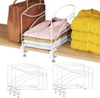 6-Piece Wire Shelf Dividers for Closet Organization, Upgraded C-Clips Adjustable Metal Shelf Dividers Suitable For Bedrooms &