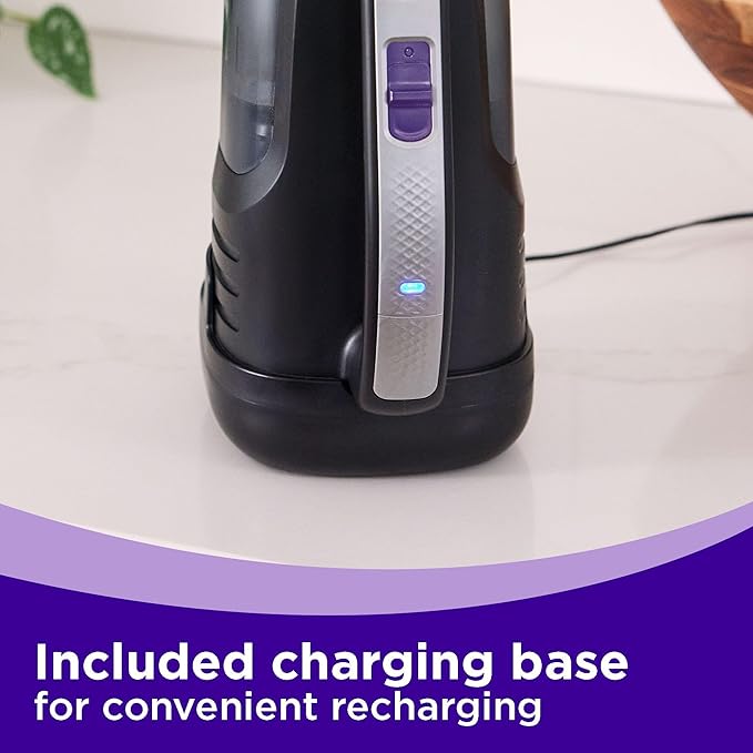 BLACK+DECKER dustbuster Reveal Pet Hair Vacuum, Hand Held Vacuum Cordless Portable for Home and Car, Rechargeable, LED Light,