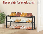 KEETDY Heavy Duty Shoe Rack for Closet Entryway, Stackable Shoe Organizer for Small Space Metal Shoe Rack Shelf Storage for B