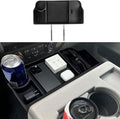 Center Console Seat Headrest Organizer for 2011-2024 2025 Ford F150 F250 F350 F450 F550 F650 Accessories, Storage Tray with Non-Slip Rubber Mat (Jump Seat Only)