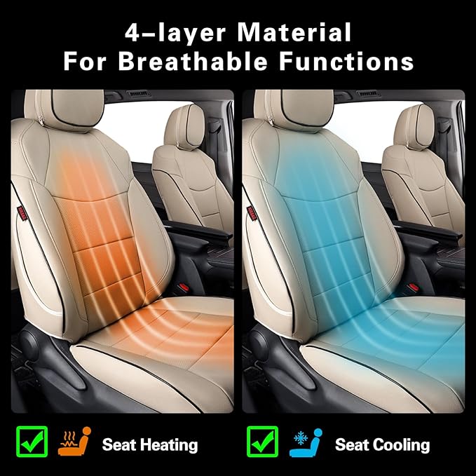 EKR Sienna Seat Covers for 2021-2026 Toyota Sienna XLE,XSE,Limited,Platinum,7 Seats,2nd Row Captain Chairs W/NO Legrest,Water